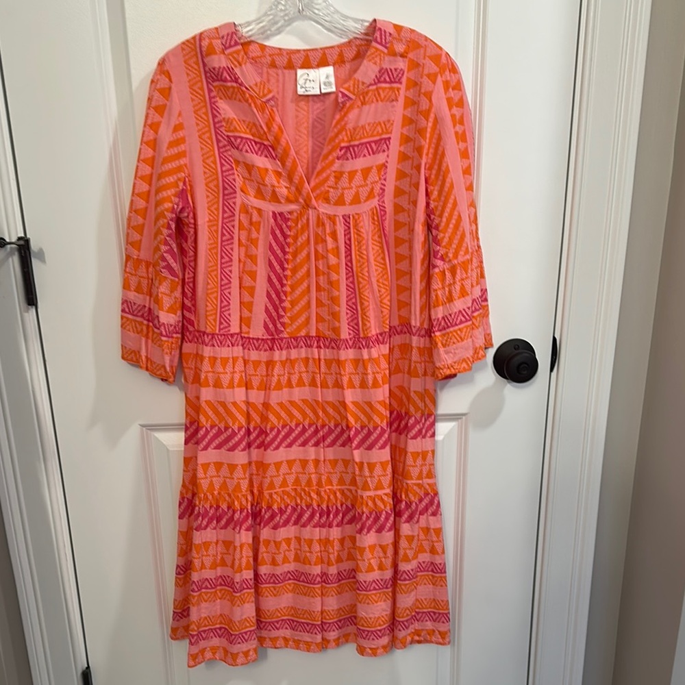 Colorful Geometric Pattern Dress